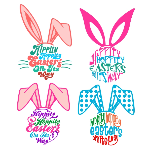 Hippity Hoppity Easter's on its way Cuttable Designs