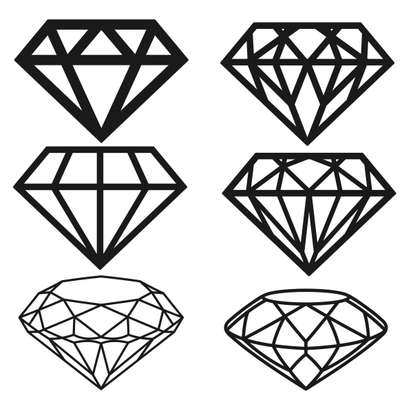 Diamond Svg Cuttable Designs