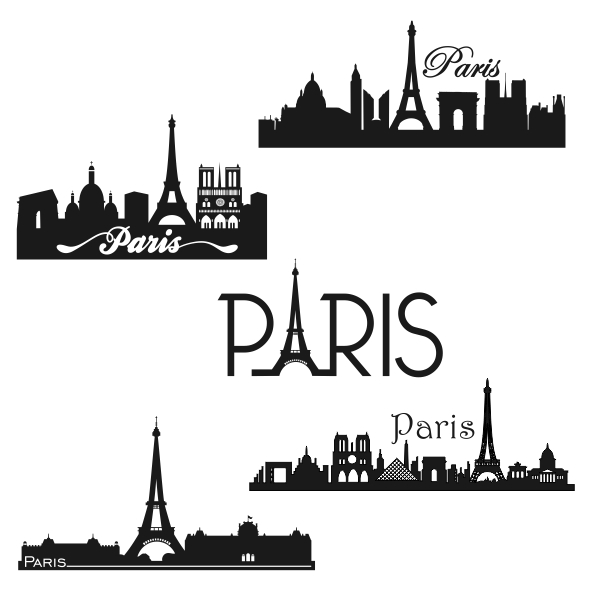 Paris France SVG Cuttable Designs