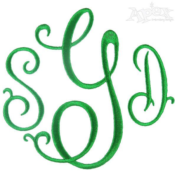 Suzanne Curlz Embroidery Font