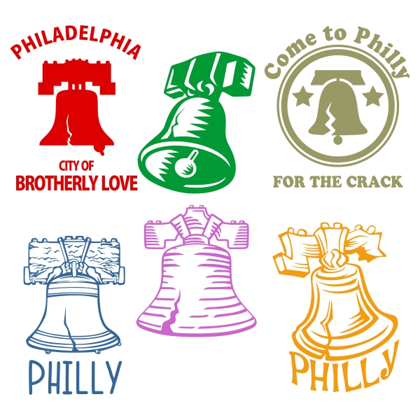 Philadelphia Freedom Liberty Bell SVG Cuttable Designs