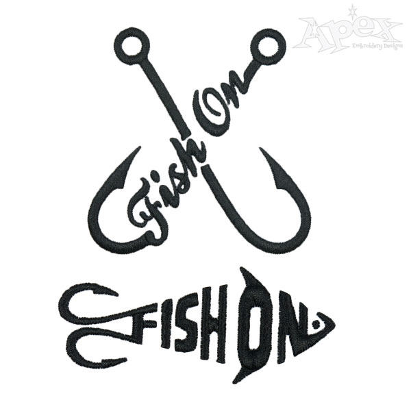 Fish On Embroidery Designs