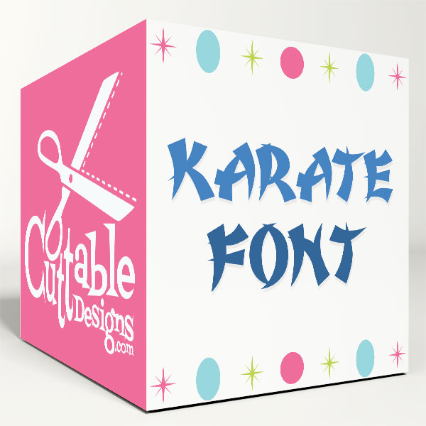 Karate Cuttable Svg Fonts
