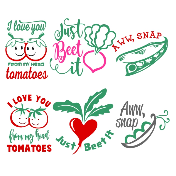 Tomato SVG Cuttable Designs