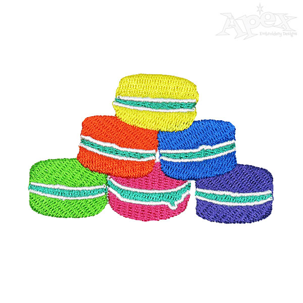 Macaroons Embroidery Designs
