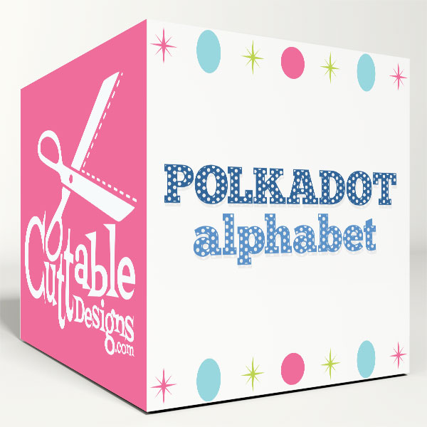 Polkadot Letters SVG Cuttable Fonts