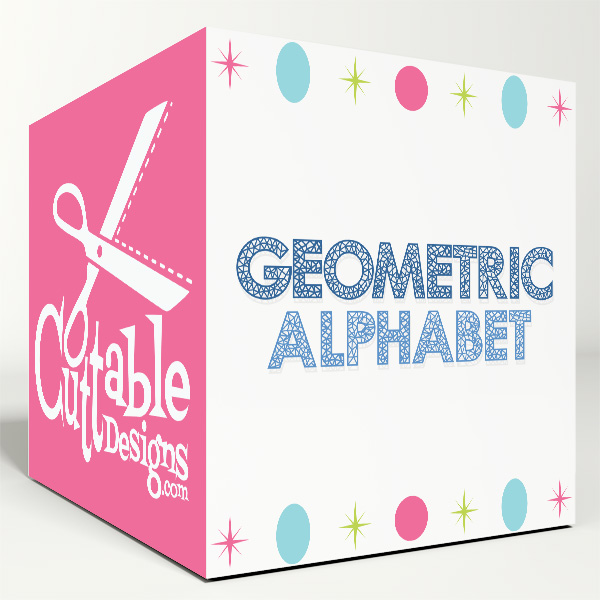 Geometric SVG Cuttable Fonts