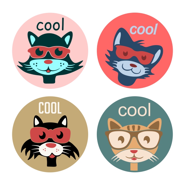 Cool Cat SVG Cuttable Designs