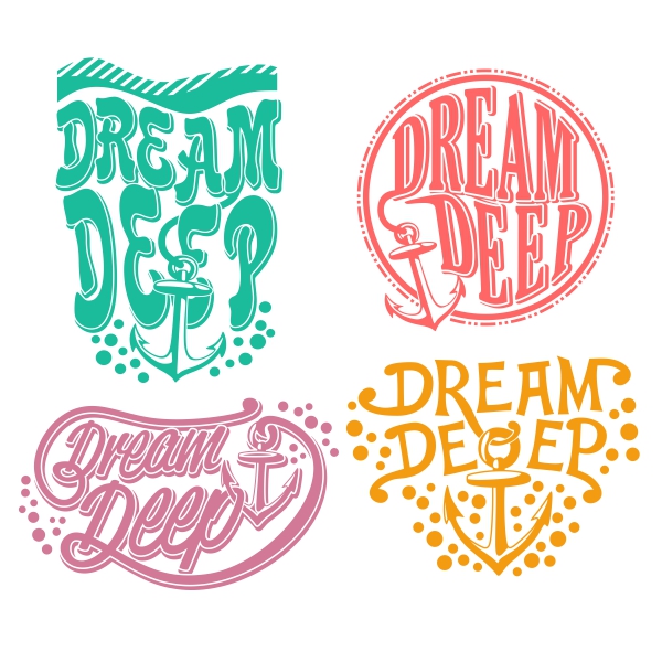 Dream Deep SVG Cuttable Designs