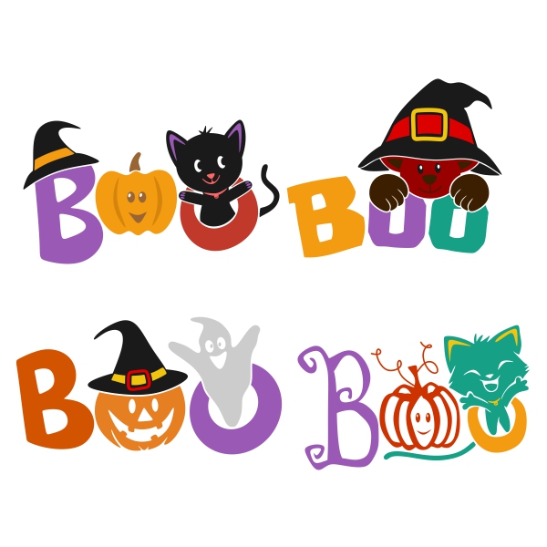 Boo Halloween SVG Cuttable Designs