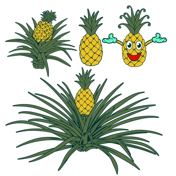 Pineapple SVG Cuttable Designs