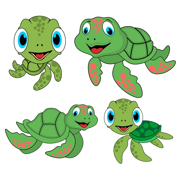 Turtle Pack SVG Cuttable Designs