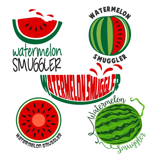 Watermelon Pack SVG Cuttable Designs