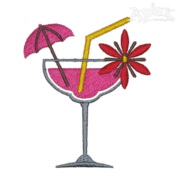 Cocktail Embroidery Designs