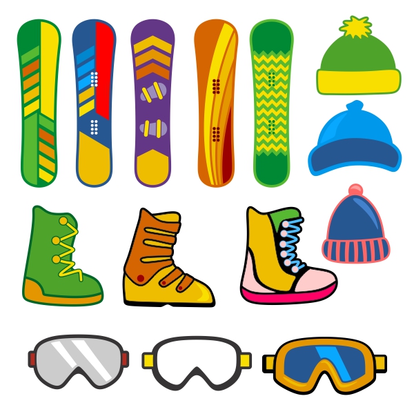 Snowboard Pack SVG Cuttable Designs
