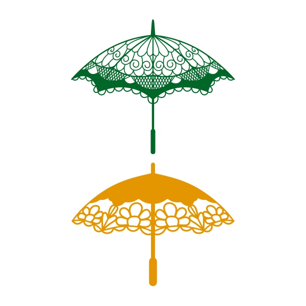 Flourish Umbrella SVG Cuttable Designs