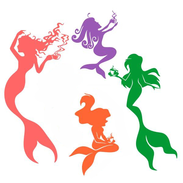 Mermaid With coffee svg designs