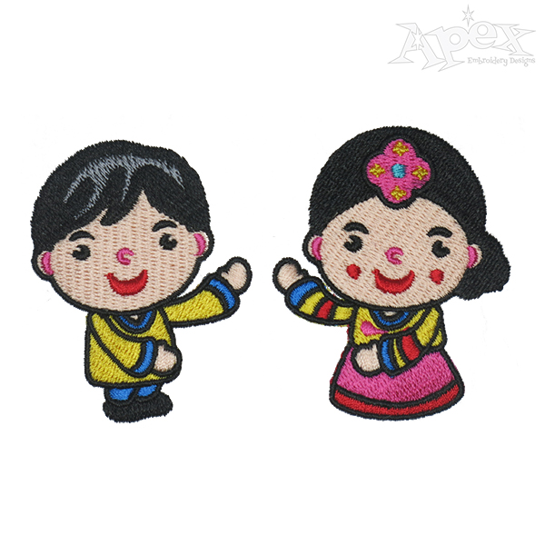 Korea Kids Pack Embroidery Designs