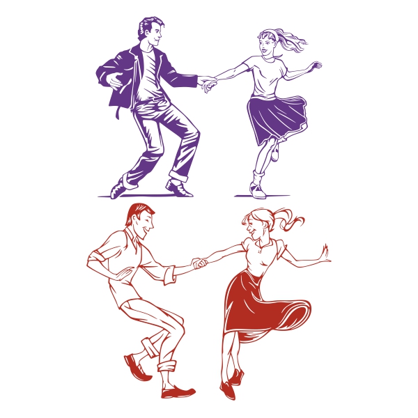 Dancing Couple SVG Cuttable Designs