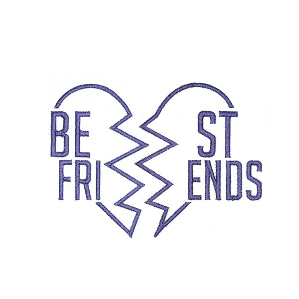 Best Friends Embroidery Design