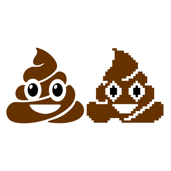 Smiling Poop Emoji SVG Cuttable Designs