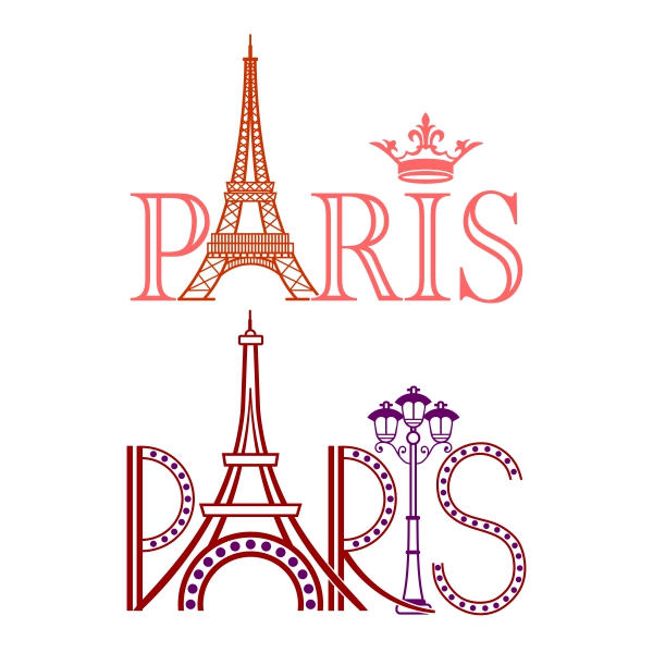 Paris City SVG Cuttable Files