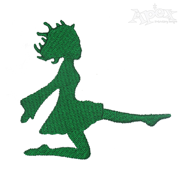 Irish Dancing Tap Dance Silhouette Embroidery Designs