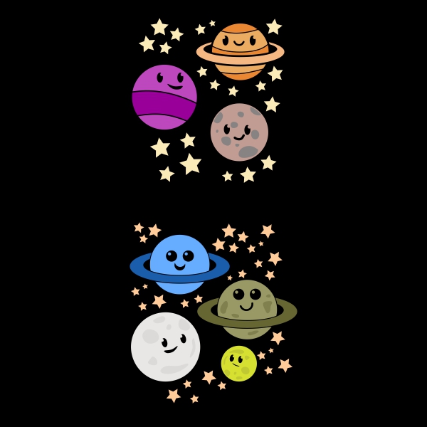 Universe Planet SVG Cuttable Designs