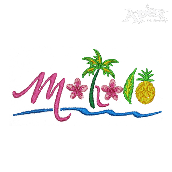 Mahalo Embroidery Designs