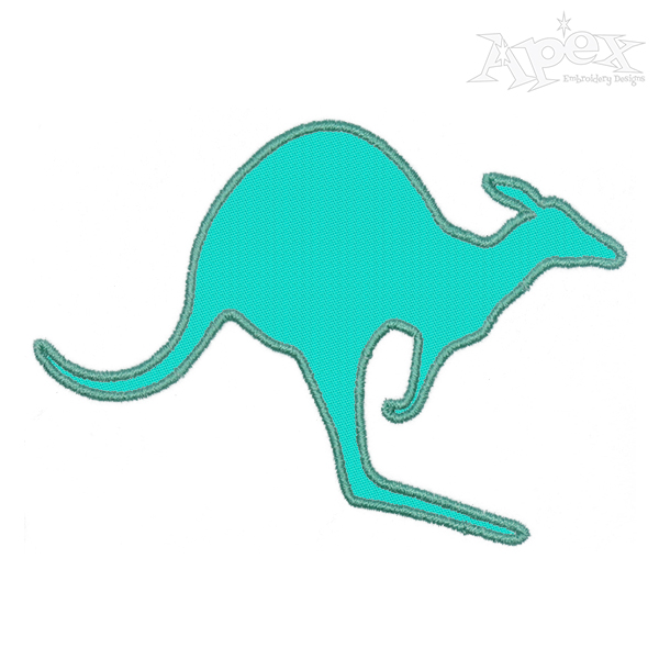 Kangaroo Applique Embroidery Design