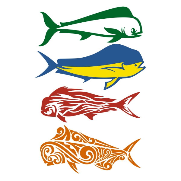 Mahi Mahi Fish SVG Cuttable Design