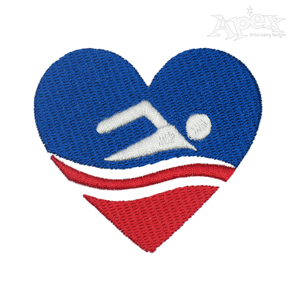 USA Swimming Embroidery Design