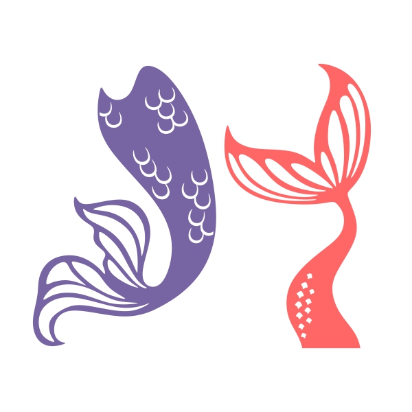 Mermaid Tail SVG Cuttable Design
