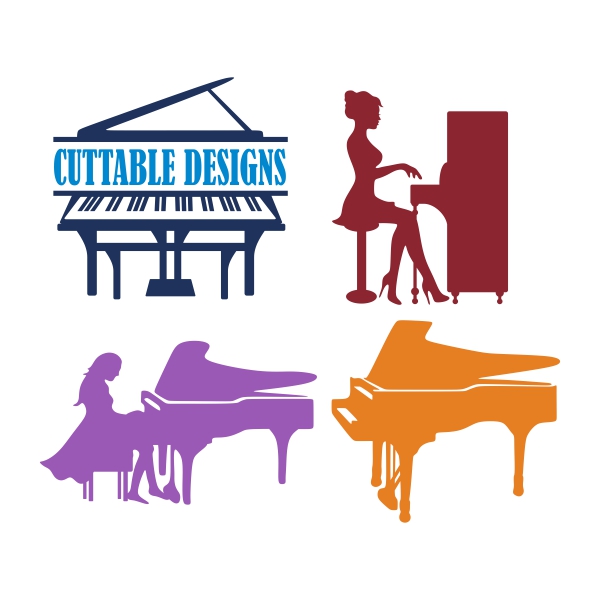 Piano SVG Cuttable Design