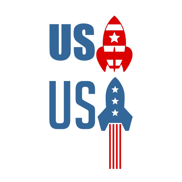 American Patriotic Spaceship SVG Cuttable Design