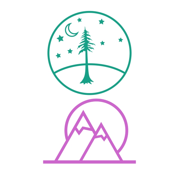 Forest Mountain SVG Cuttable Design