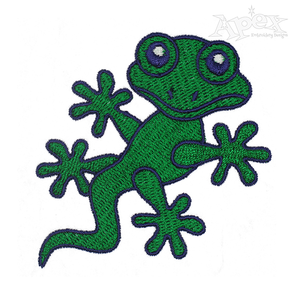 Lizard Embroidery Design
