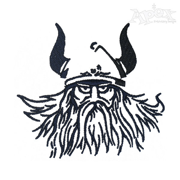 Viking Thor Embroidery Design