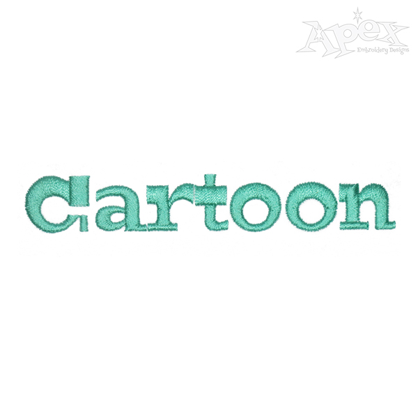 Cartoon Embroidery Font