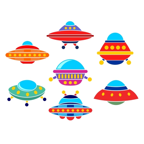 UFO Pack SVG Cuttable Design