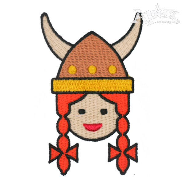 Viking Warrior Embroidery Design
