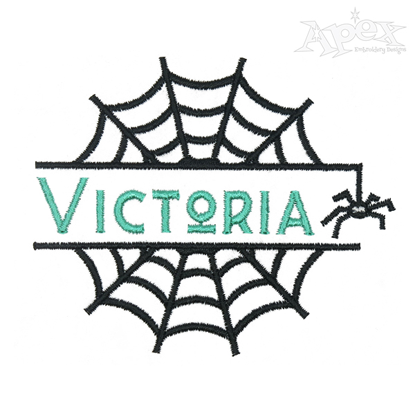 Halloween Spider Web Split Embroidery Frame