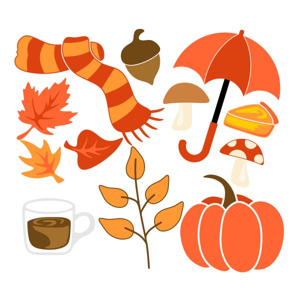 Autumn Fall Pack SVG Cuttable Design