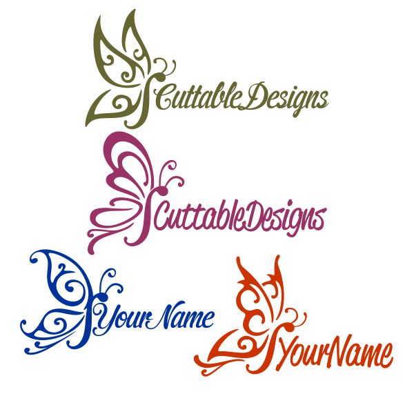 Butterfly SVG Cuttable Design and Frame