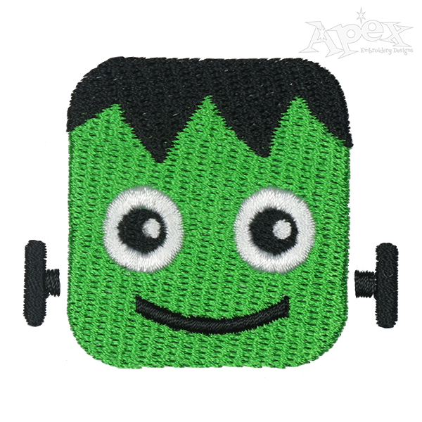 Halloween Frankenstein Embroidery Design