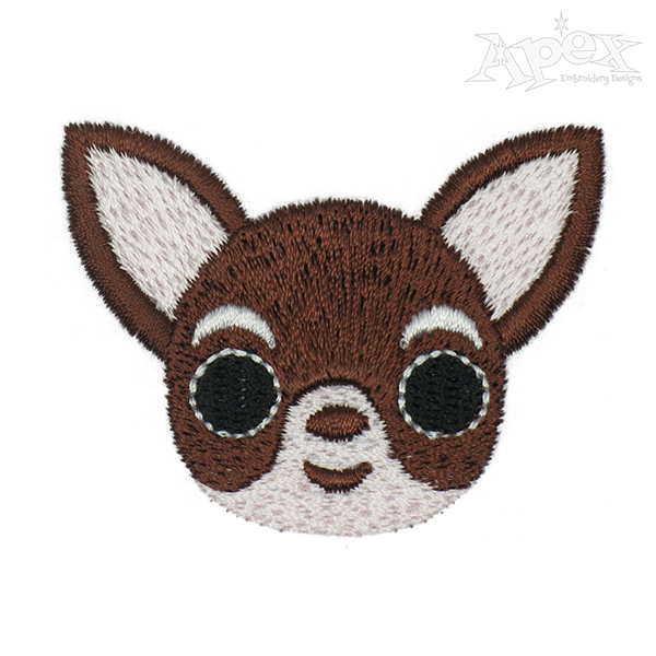 Chihuahua Dog Embroidery Design