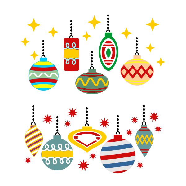Christmas Decorative Ornament SVG Cuttable Design