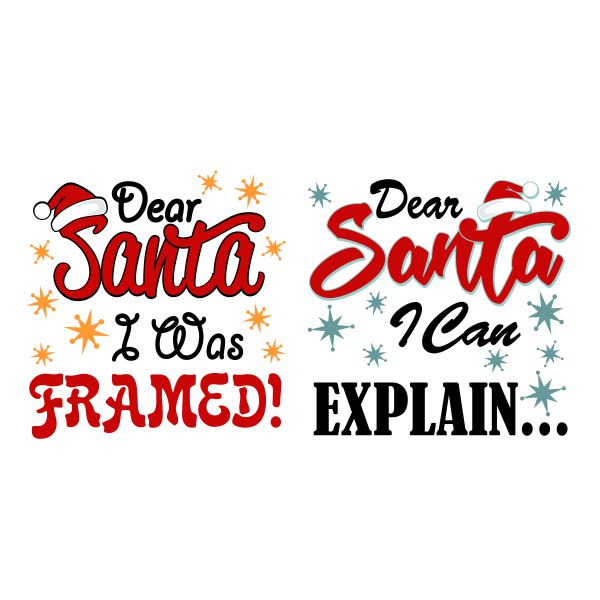 Dear Santa SVG Cuttable Design