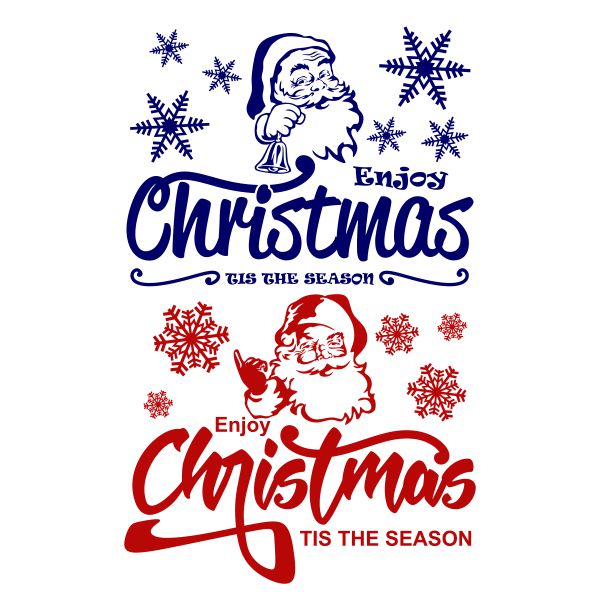 Enjoy Christmas Tis The Season SVG Cuttable Design
