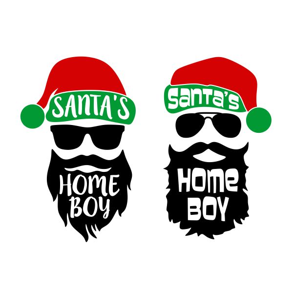 Santa's Home Boy SVG Cuttable Design
